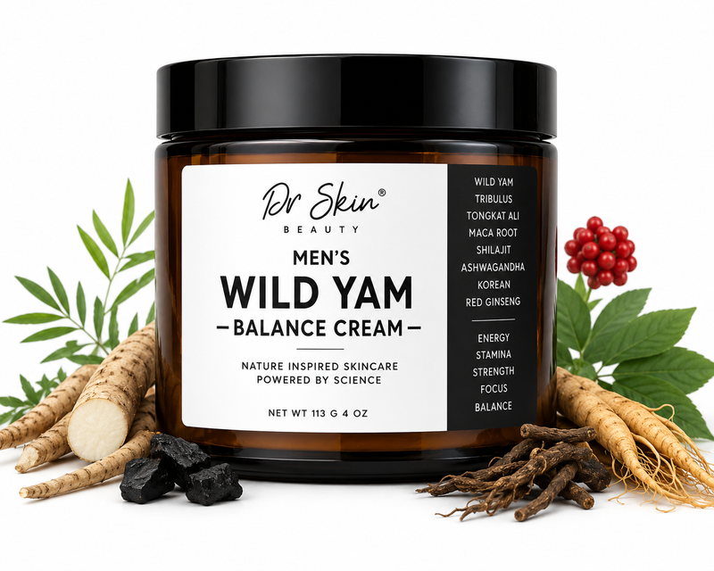 Dr. Skin Wild Yam Salve for Men - Natural Vitality & Energy Support | 7 Powerful Adaptogens