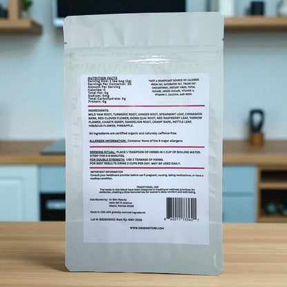 Dr. Skin Mega O Herbal Tea - Women's Hormone Balance Blend | 12 Herbs for Menopause & PMS Support